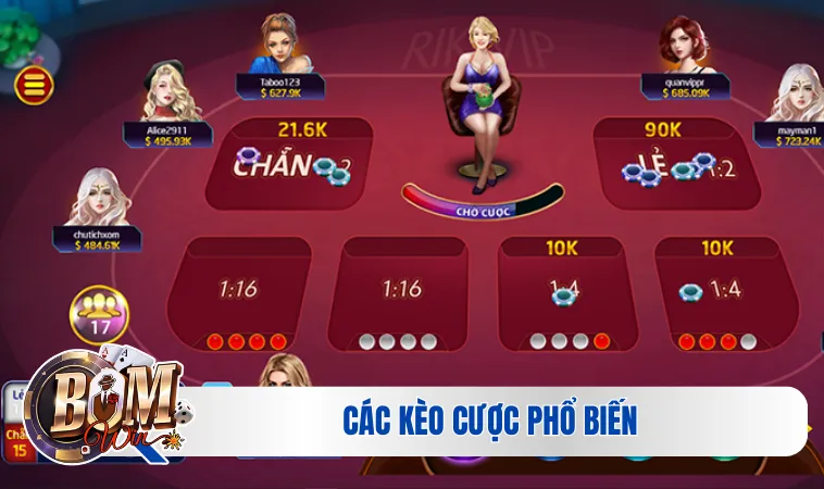 Xóc Đĩa Online Tiền Thật - Chơi Game Thả Ga Mọi Lúc, Mọi Nơi 3 Các kèo cược phổ biến