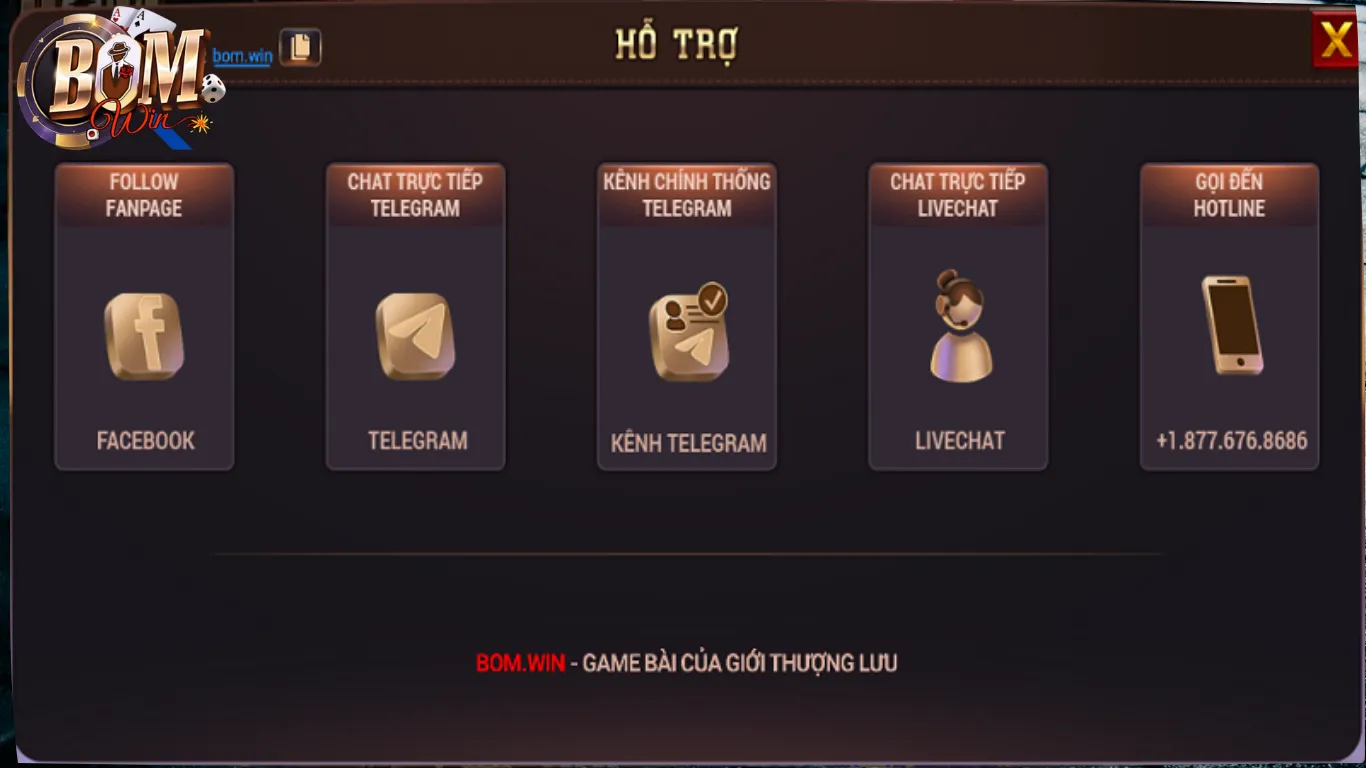 Liên Hệ BomWin – Kết Nối Nhanh, Hỗ Trợ Tức Thì 1 BomWin cung cấp đa kênh liên hệ, hỗ trợ tức thì