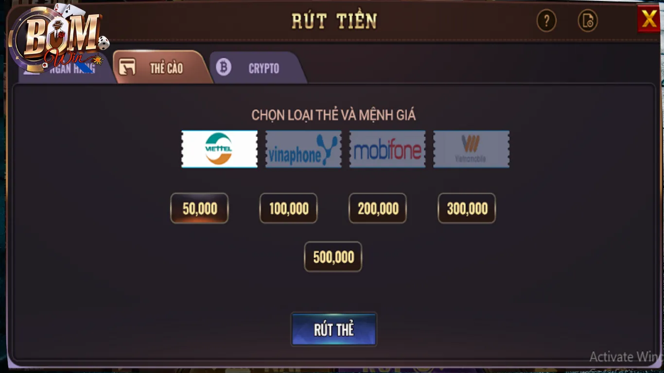 Rút Tiền BomWin – Giao Dịch Tối Ưu Chỉ Trong 5 Phút 5 Lưu ý quan trọng khi giao dịch rút tiền BomWin